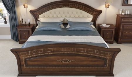 Спальный Гарнитур Диана Орех Экко/Патина Золото