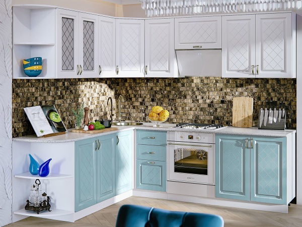 Кухонный Гарнитур Ирма Угловой МДФ 2100 х 2400 мм/Разные Цвета 