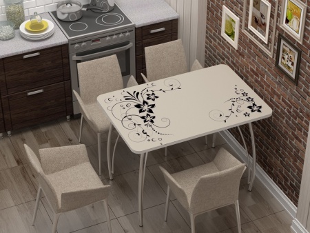 Стол Обеденный Бочонок Фотопечать (Ш-1100 х Г-700 х В-760 мм)/Разные Цвета