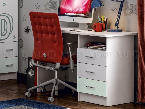 Стол Письменный Алфавит (Ш-1100 мм х Г-550 мм x В-750 мм)/Разные Цвета